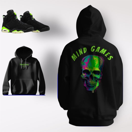 black and green hoodie