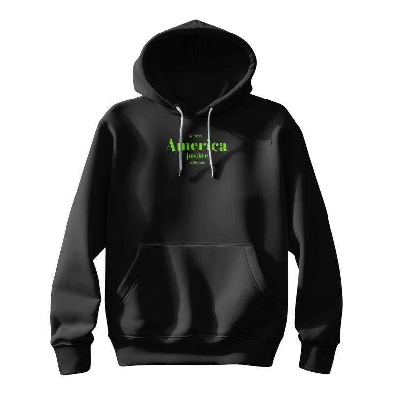 black and green hoodie